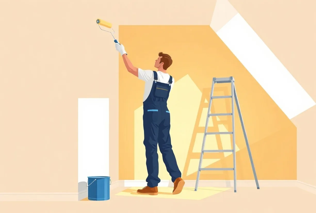 Peintre Toulon 83000 en intervention sur un chantier