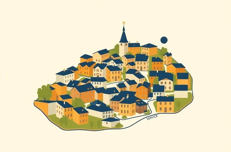 Carte du secteur d'intervention autour de Toulon (83000)